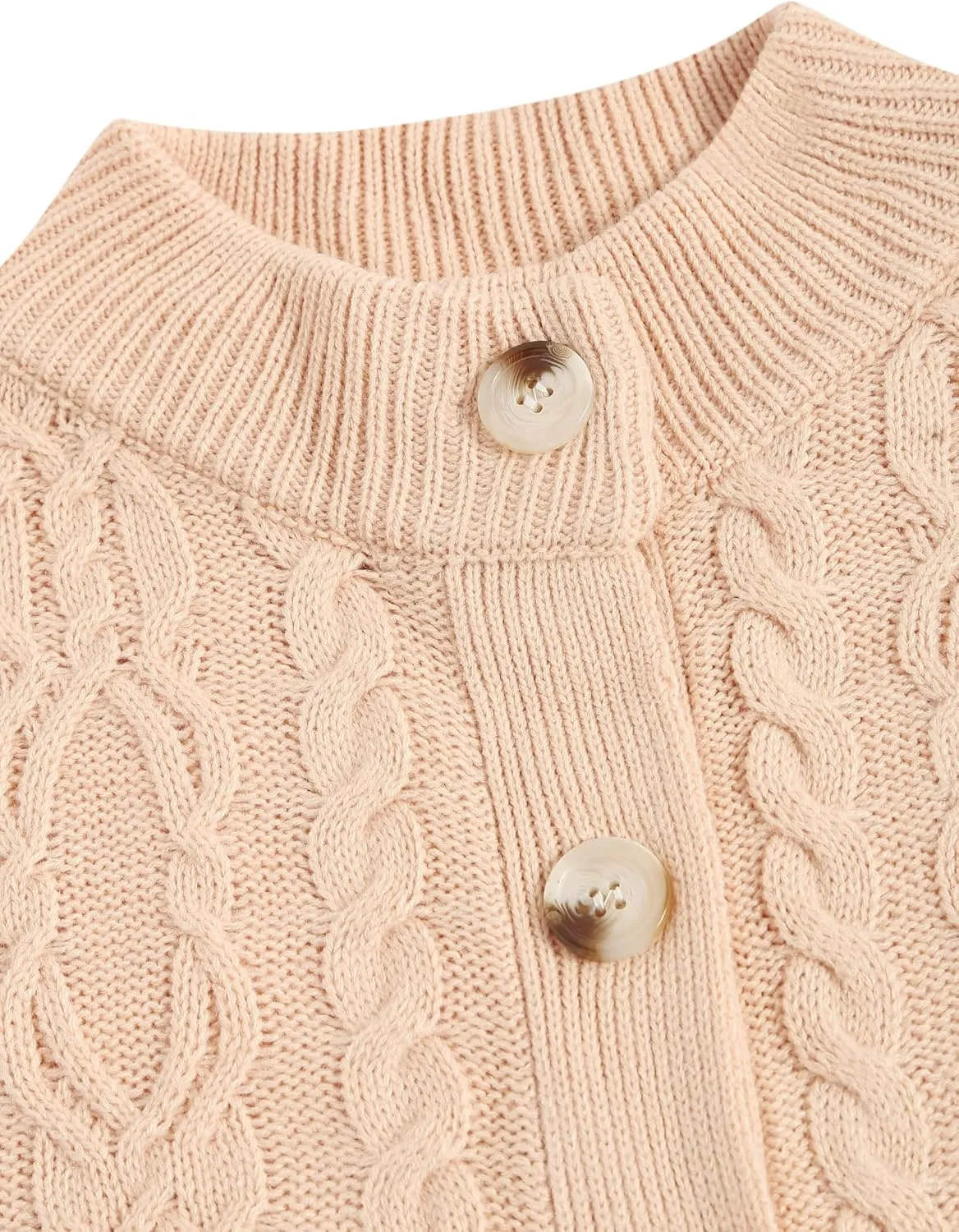 ZAFUL Women's Cardigan Sweaters Cropped Button Down Cable Knit Lightweight Jackets Fall Fashion 2024