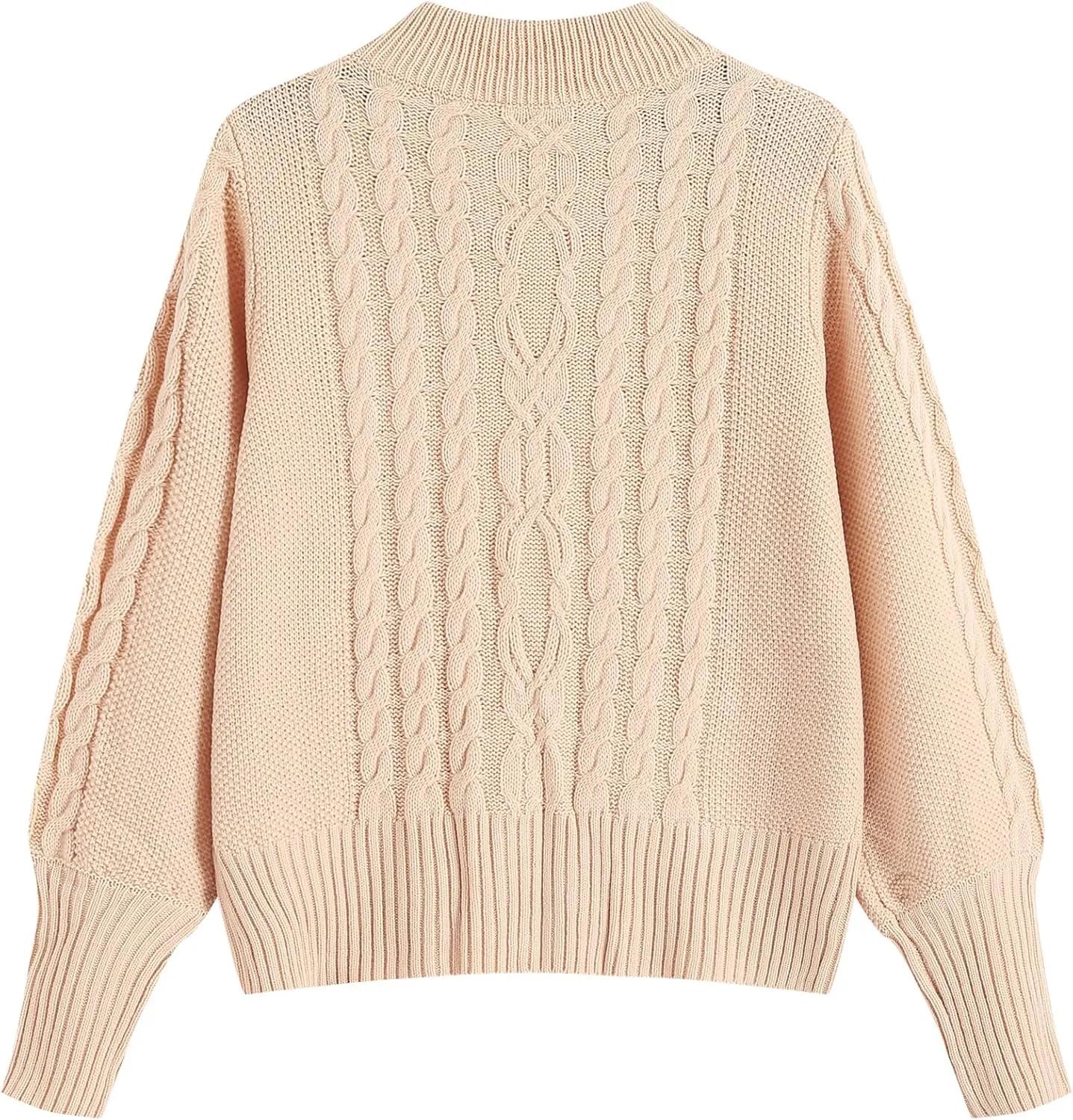 ZAFUL Women's Cardigan Sweaters Cropped Button Down Cable Knit Lightweight Jackets Fall Fashion 2024