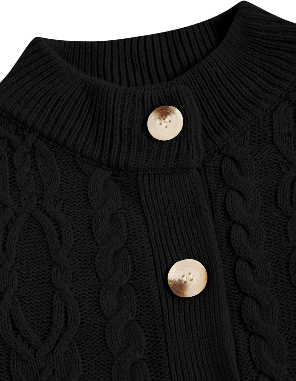 ZAFUL Women's Cardigan Sweaters Cropped Button Down Cable Knit Lightweight Jackets Fall Fashion 2024