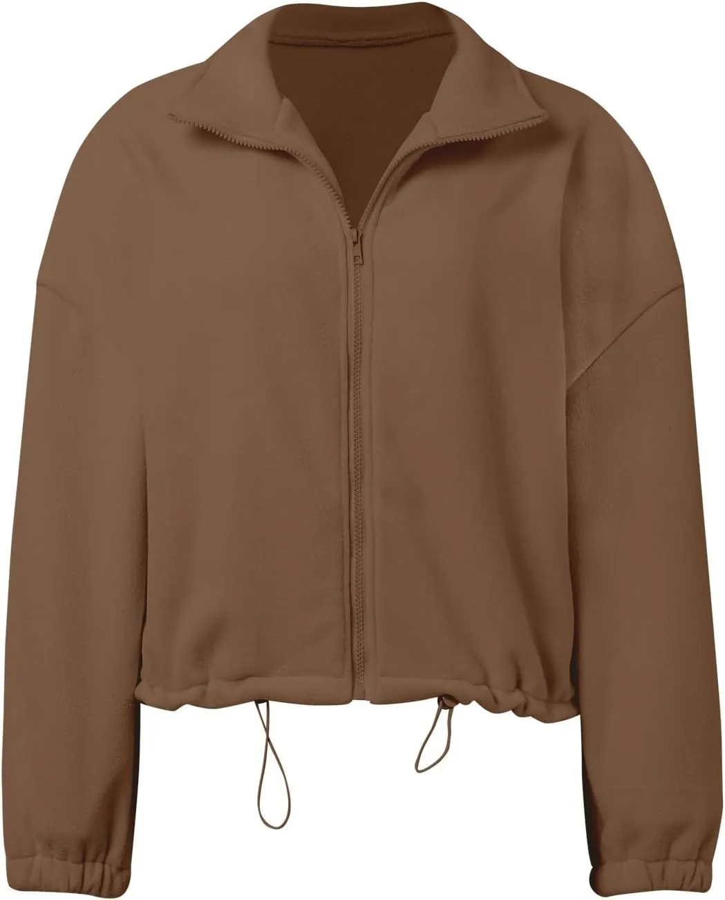 Zip Up Hoodie Women Oversized Sweatshirt Fleece Cropped Jacket Trendy Fleece Jacket Workout Coat Anorak plus Size Womens Coat