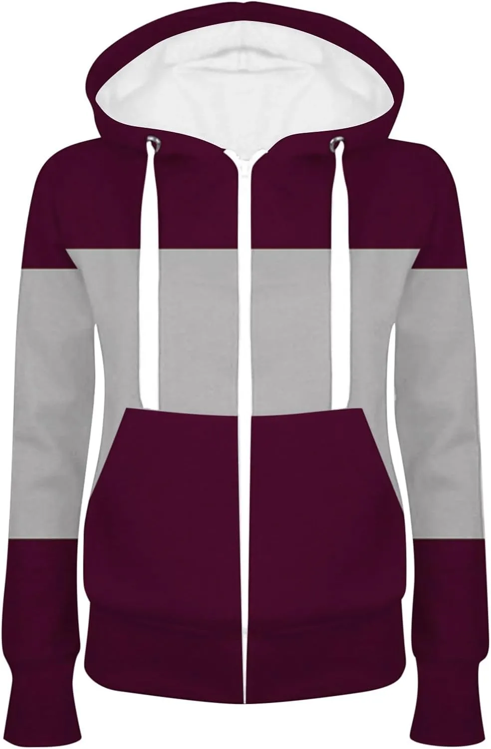 Zip Up Hoodies for Women Long Sleeve Casual Sweatshirts Boyfriend Fit Cozy Loungewear Premium Jackets Daily Coats